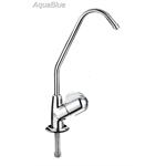 ברז עם ידית פתיחה רבע סיבוב בצבע ניקל 